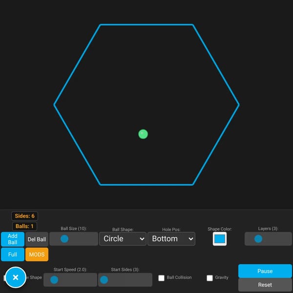 Bouncing Polygon Growth