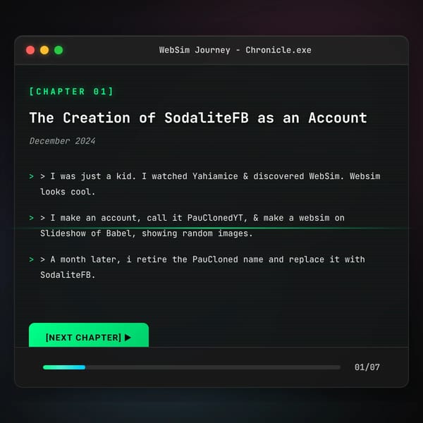 Timeline on Websim