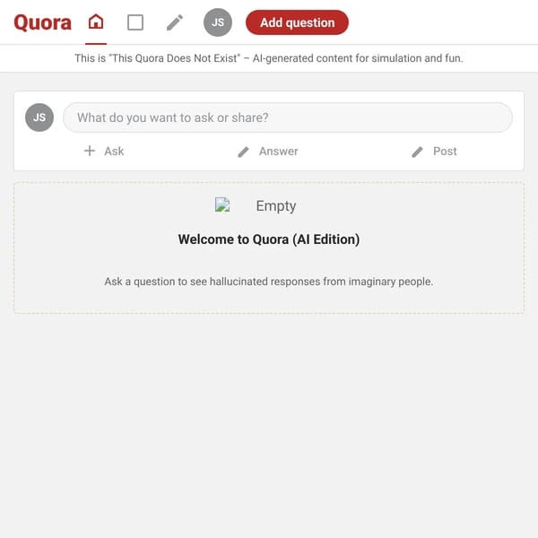 This Quora Does Not Exist