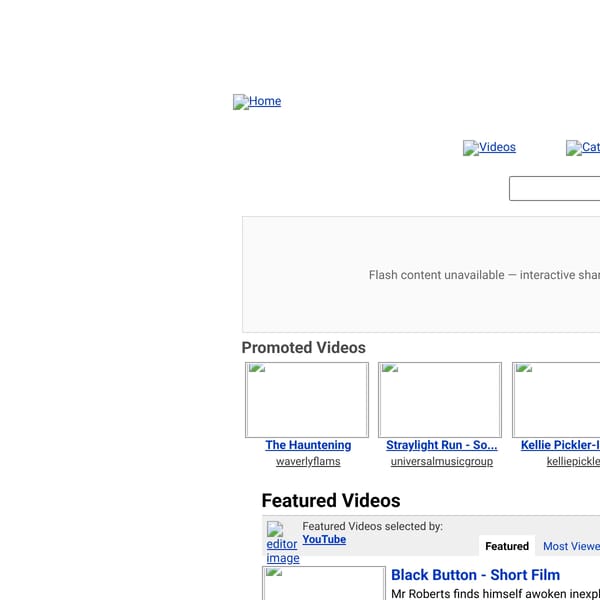 YouTube Home Page