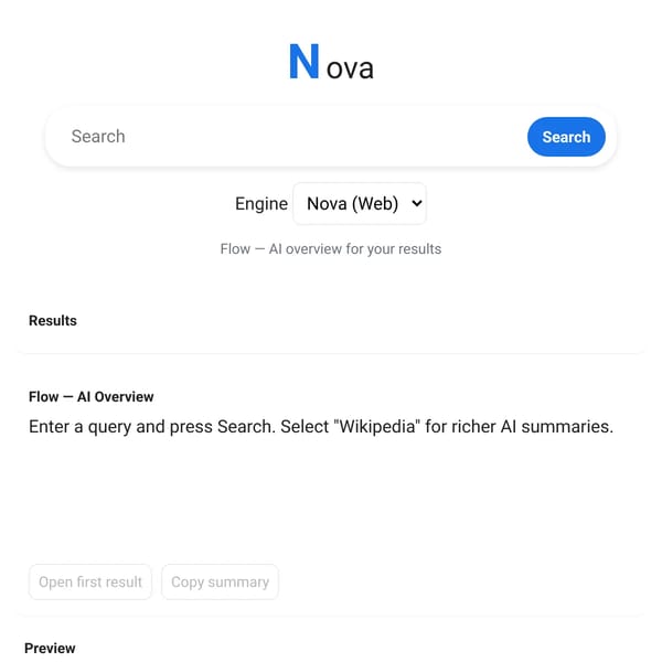 Nova — AI Search