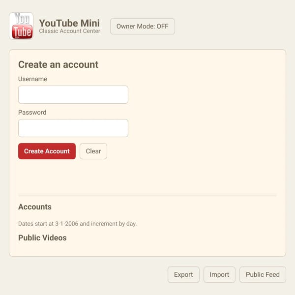 YouTube Mini