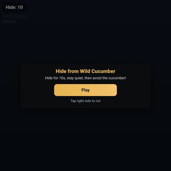 Hide from Wild Cucumber