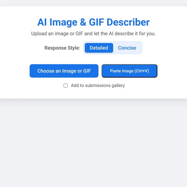 AI Image & GIF Describer