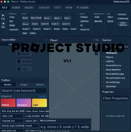 Project Studio - roblox studio