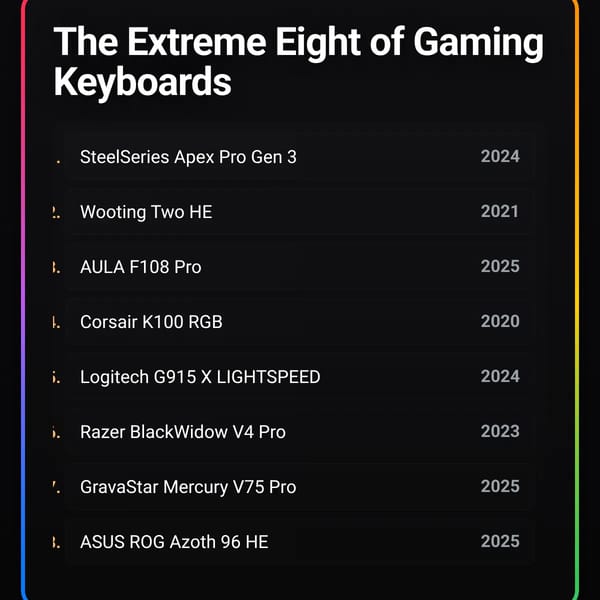 The Extreme Eight of Gaming Keyboards