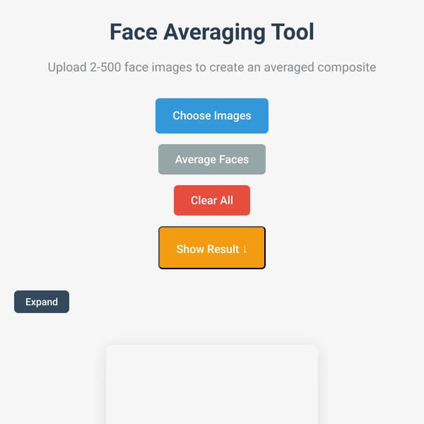 Face Averaging Tool