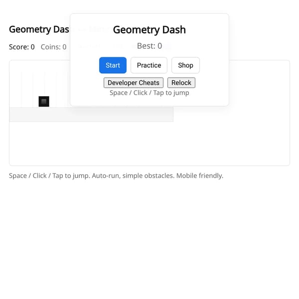 Geometry Dash — Minimal