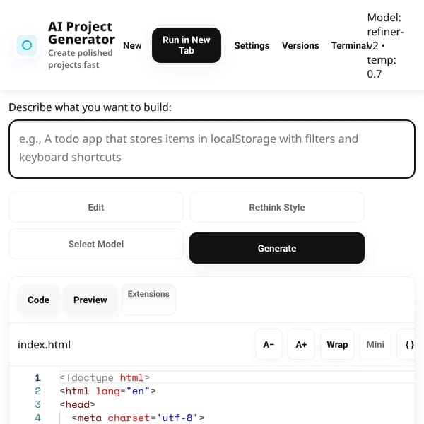 AI Project Generator