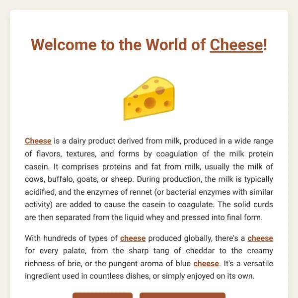 All About Cheese