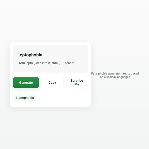 Phobia Generator