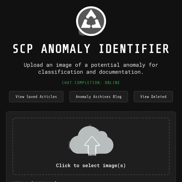 SCP Article Generator
