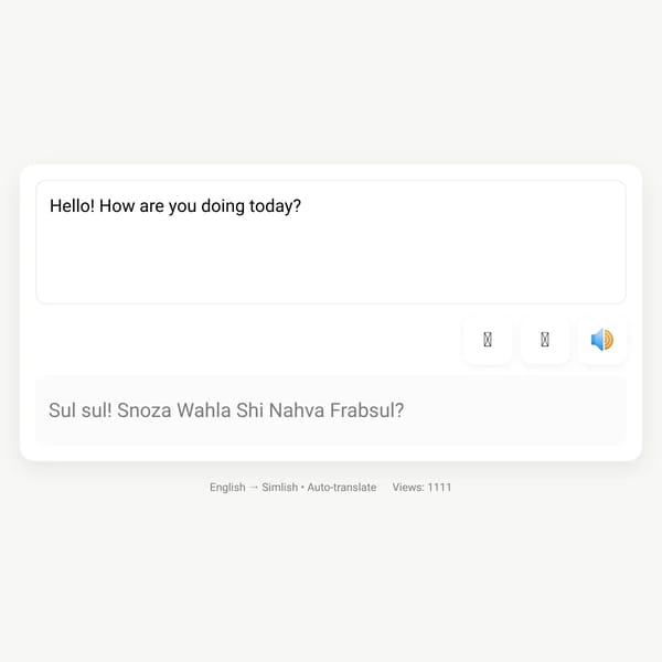 Simlish Translator