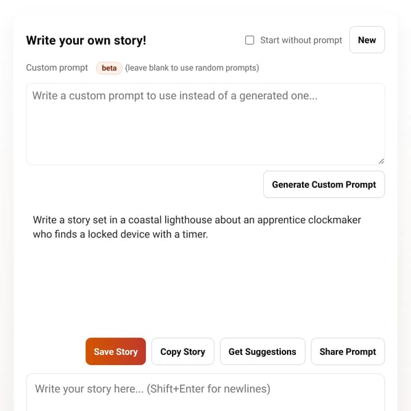 Write your own story!