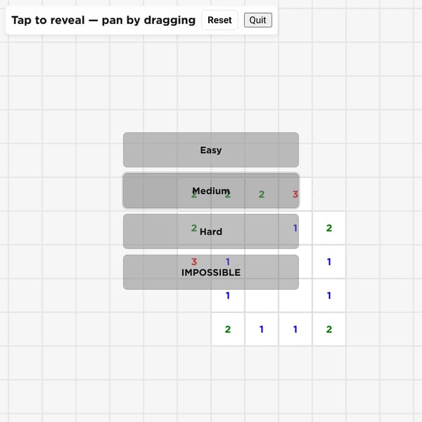 Infinite Minesweeper (Optimized 1)