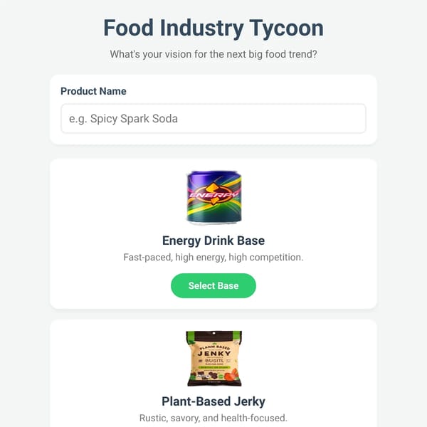 Food Industry Tycoon