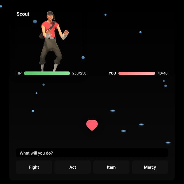 Undertale-Style Scout Battle
