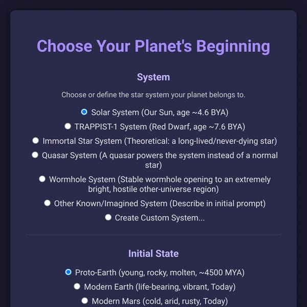 AI Planet Evolution
