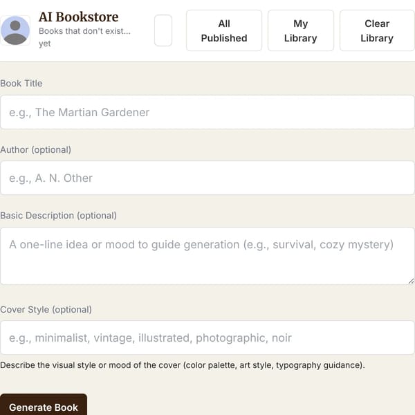 AI Bookstore