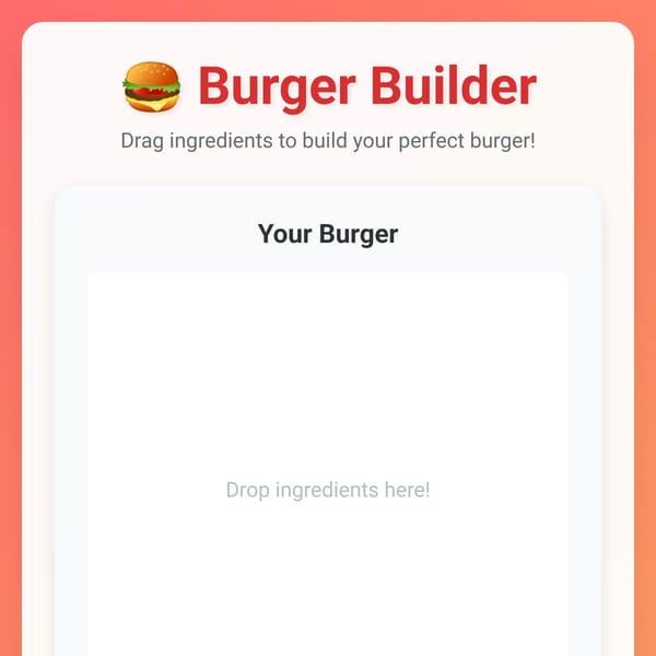 Burger Builder - Create Your Perfect Burger - And Eat It