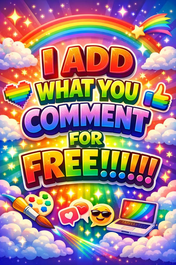 PAUSED:Ill add what u comment (FREE)