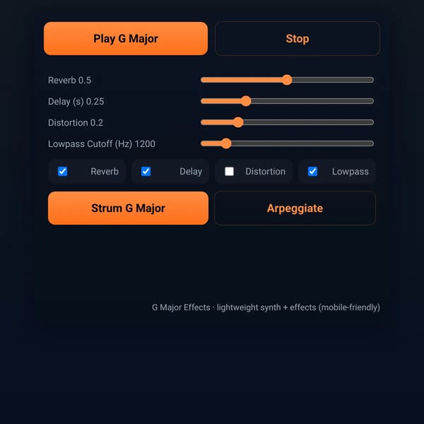 G Major Effects