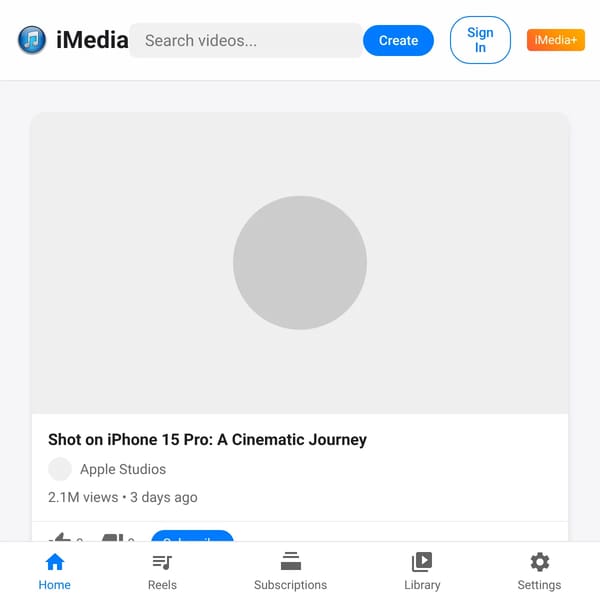 iMedia - Apple's Premium Video Platform