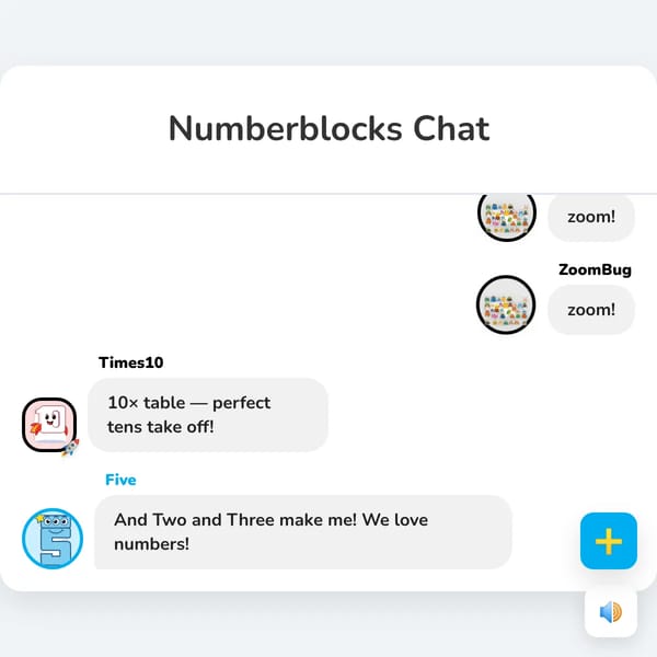 Numberblocks Chat