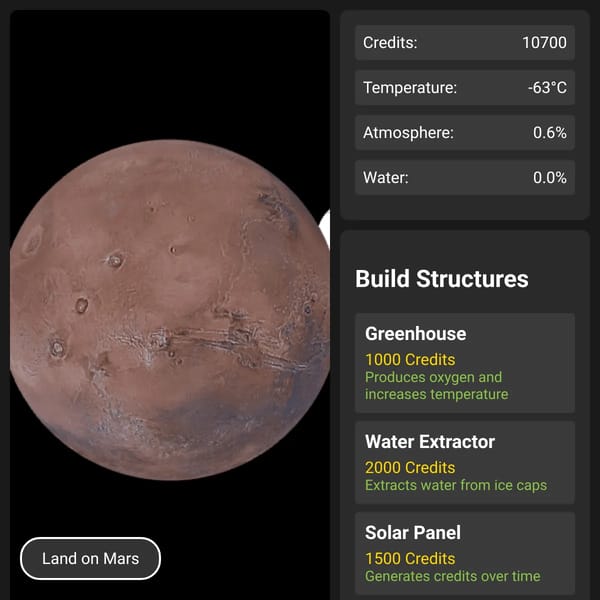 Mars Terraforming Tycoon