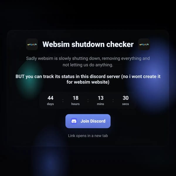 Websim shutdown checker