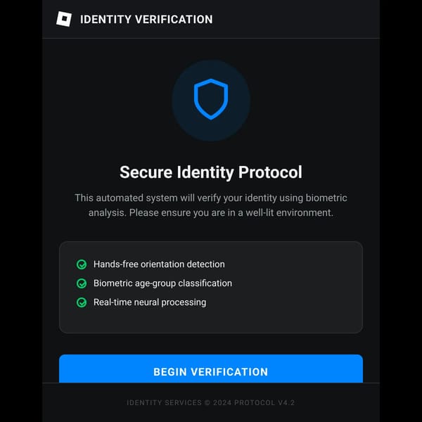 Roblox Face Verification Sim