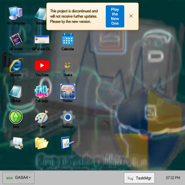 GASA4 DESKTOP:Windows 97 branched