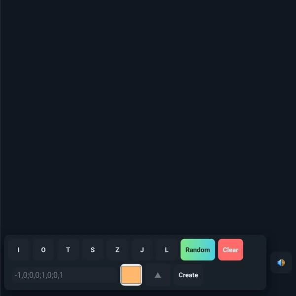 Tetris Game Interface