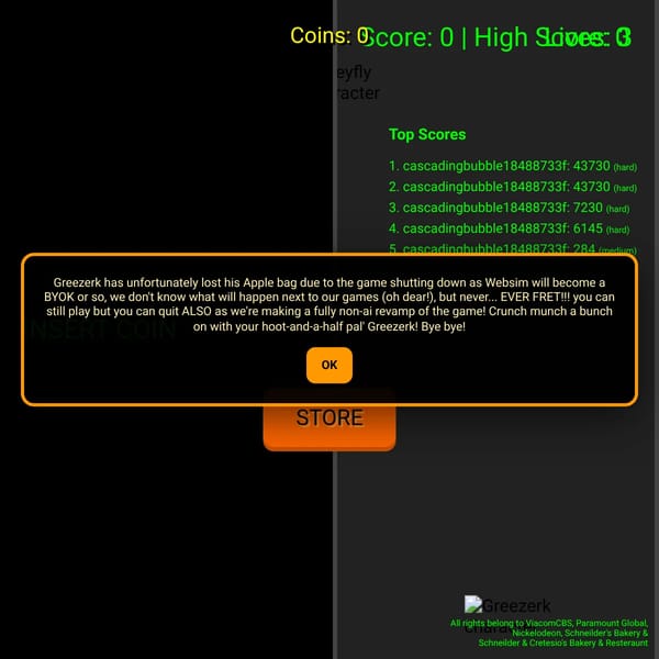 Greezerk Game