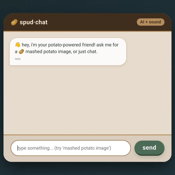 🥔 chat · potato friend