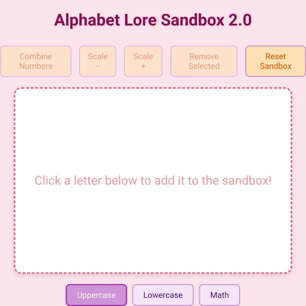 Alphabet Lore Sandbox Deluxe