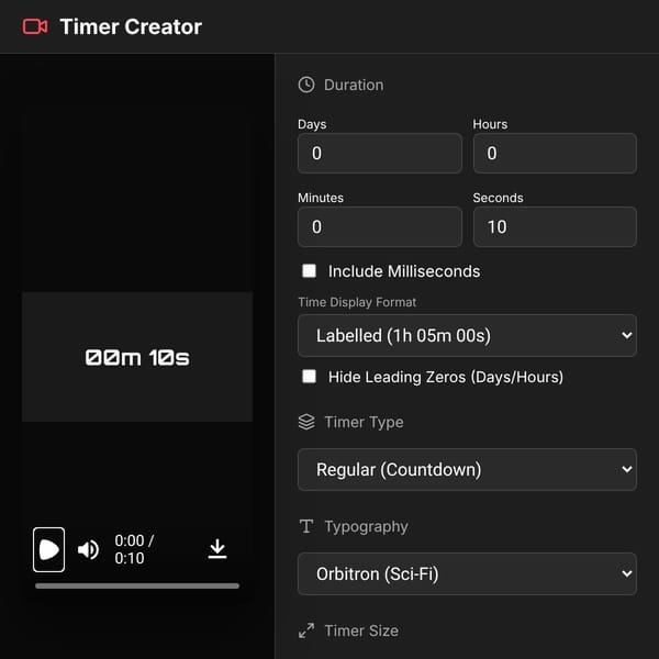 Timer Creator