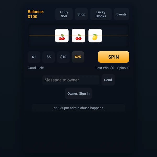 Slot Machine Game