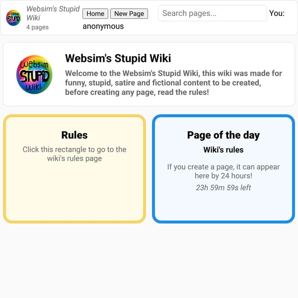 Websim Stupid Wiki