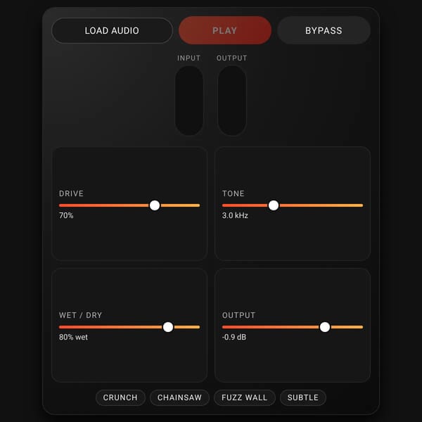 Audio Carnage Drive Effect Generator