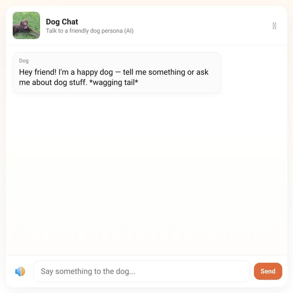 Dog Chat — AI