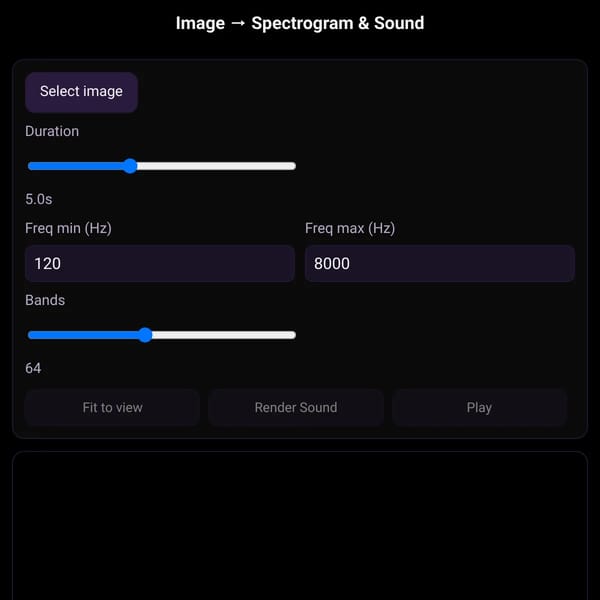 Image → Spectrogram & Sound
