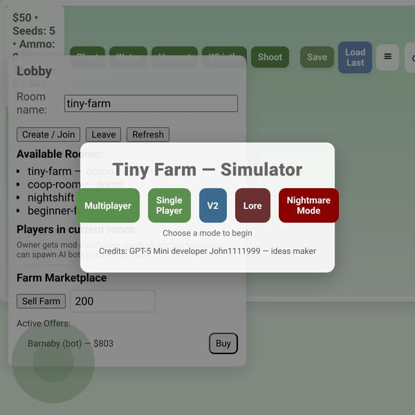 Tiny Farm — Simulator