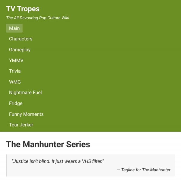 The Manhunter Series - TV Tropes