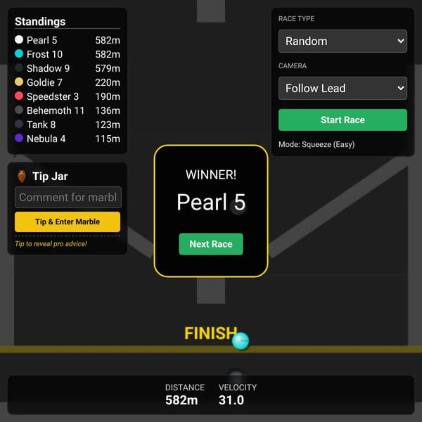 Marble Race Generator