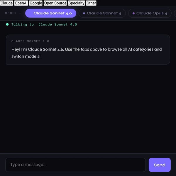 AI Hub (including Claude and more)