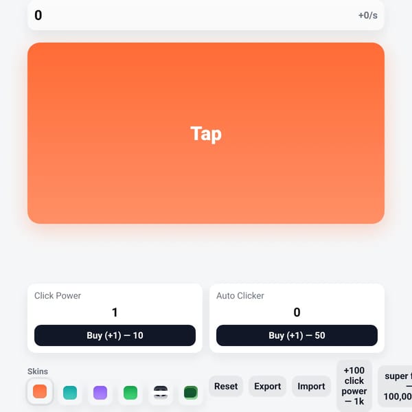 super fun clicker