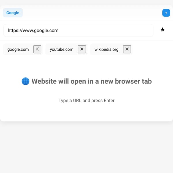 Mini Browser UI 111