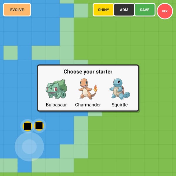 Pokemon in Websim