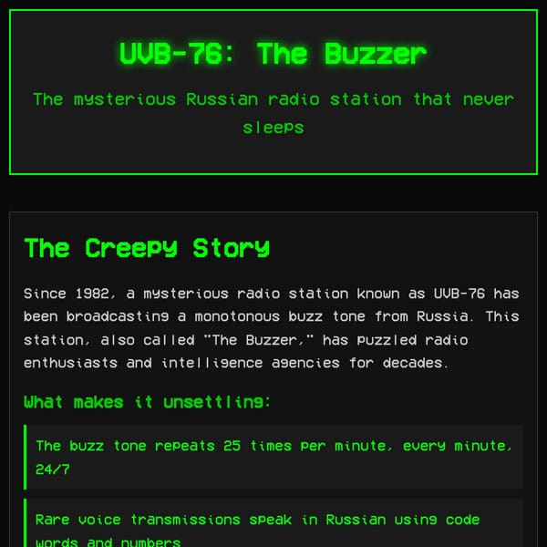 UVB-76 — The Buzzer
